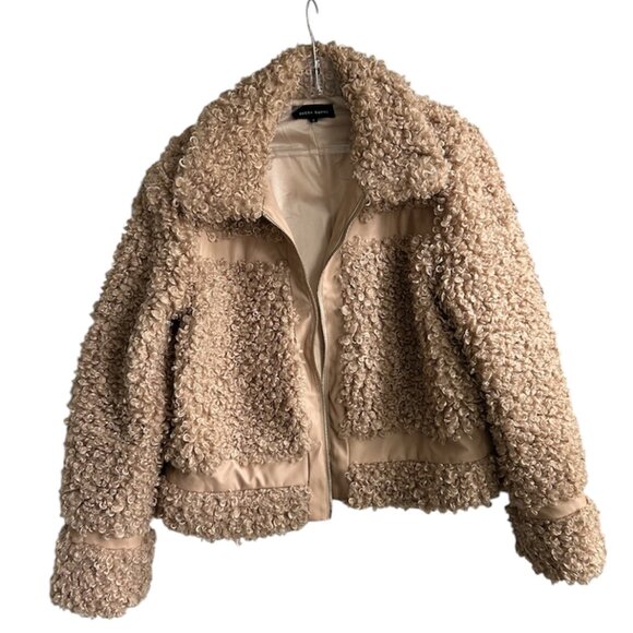 Avery Rayne Textured Faux Shearling Jacket – Size L - Picture 2 of 6